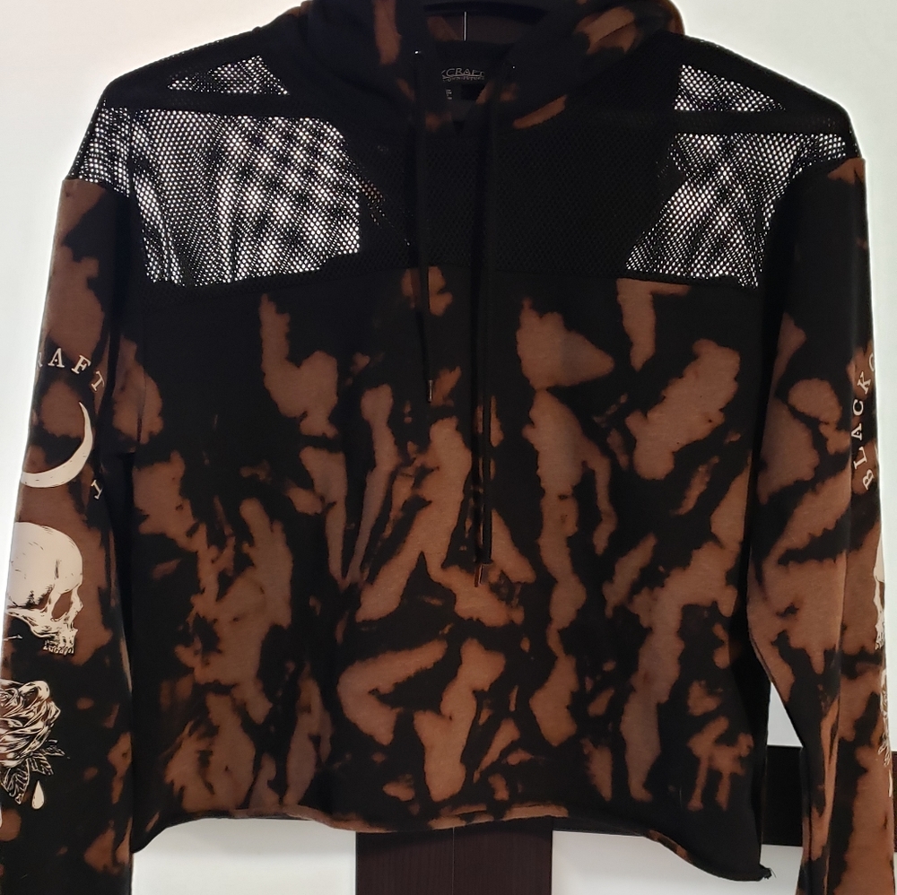 Blackcraft Spirits Of The Dead - Mesh Crop Hoodie